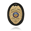 Recessed Oval Clip-On Badge Holder - 700-B-P Boston Leather 2