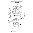 Chinstrap Hardware for Converting Faceshield Helmet to Goggles Helmet - LFH1032 2