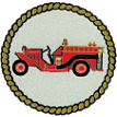 Pumper Truck Decal - 2, 1.5, or 1 Inch Diameter Conway Shield 2