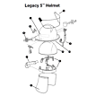 ESS FirePro 1971™ Goggles Attachment System (10 Sets) - LFH1034 LION Apparel 5