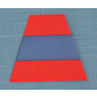 Reflective Tetrahedrons - Red-Orange and Silver (Triple Trim) (Set of 8) - LFH943 LION Apparel 3