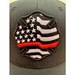 FlexFit Hat w/ American Flag and Red Line - HAT-REDLINE FlexFit 2