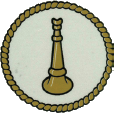 One Single Bugle Decal - 2, 1.5, or 1 Inch Diameter