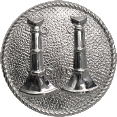 Two SBS Bugles Ornament - F21