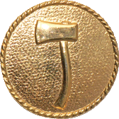 One Axe Ornament - F231