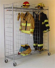 Mobile Single Sided Ready Rack (3, 4, 5, or 6 Compartments) - MSS